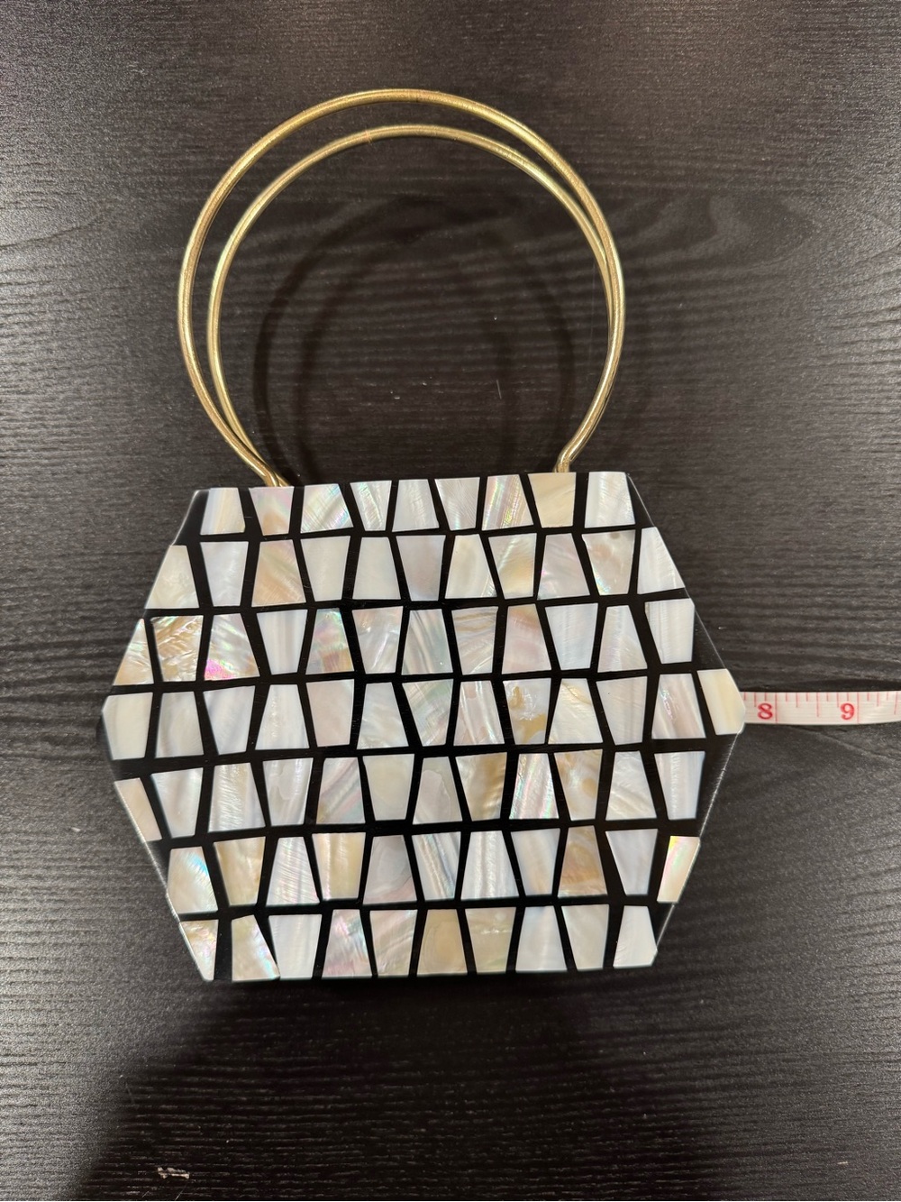 NEW - RAMLA Pearly Shell Clutch - Picture 9 of 11